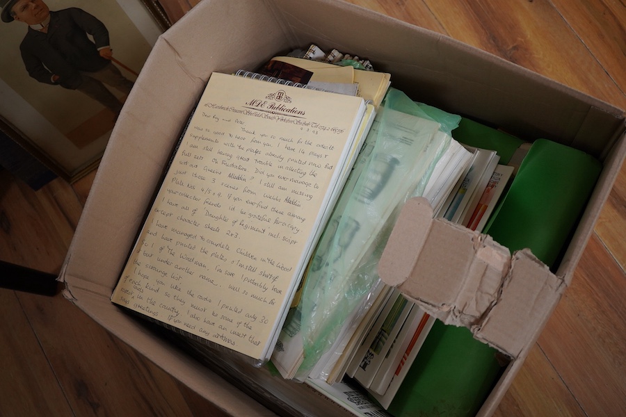 Juvenile Drama: five boxes of toy theatre printed and coloured reproduction character printed back grounds